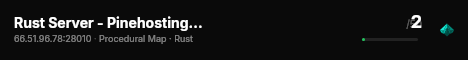 Rust Server - Pinehosting.com live status badge