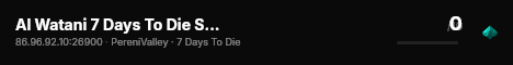 Al Watani 7 Days To Die Server live status badge