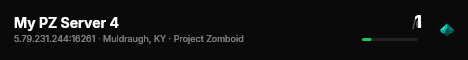 My PZ Server 4 live status badge