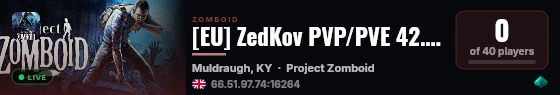 [EU] ZedKov PVP/PVE 42.20 live status badge