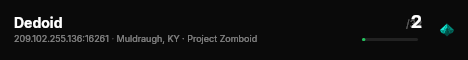 Dedoid live status badge
