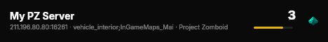 My PZ Server live status badge