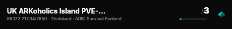 UK ARKoholics Island PVE-NO WIPE - (v358.24) live status badge