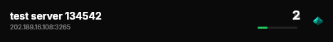 test server 134542 live status badge