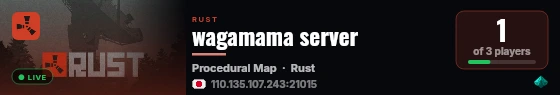 wagamama server live status badge