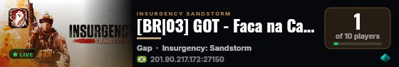 [BR|03] GOT - Faca na Caveira + MODs live status badge