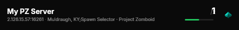 My PZ Server live status badge
