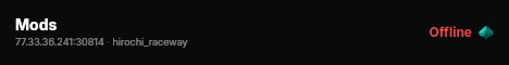 Mods live status badge