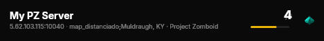 My PZ Server live status badge