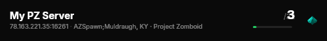 My PZ Server live status badge