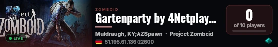 Gartenparty by 4Netplayers live status badge