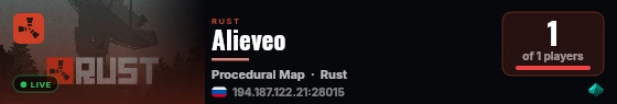 Alieveo live status badge