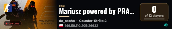 Mariusz powered by PRACC.COM live status badge