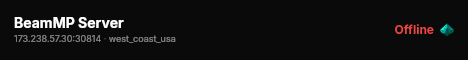 BeamMP Server live status badge