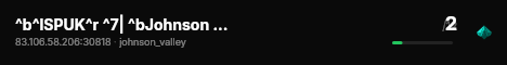 ^b^lSPUK^r ^7| ^bJohnson Valley ^7| ^b2 Vehicles ^7| ^bVanilla live status badge