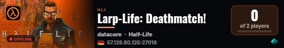 Larp-Life: Deathmatch! live status badge