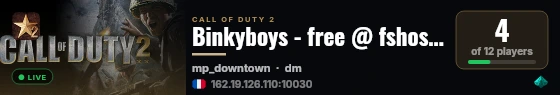 Binkyboys - free @ fshost.me live status badge