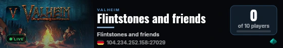 Flintstones and friends live status badge