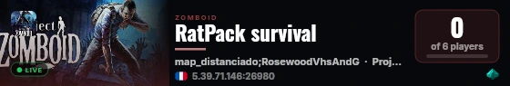 RatPack survival live status badge