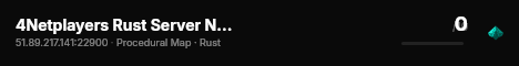 4Netplayers Rust Server No Decay, The Goodolddayz live status badge