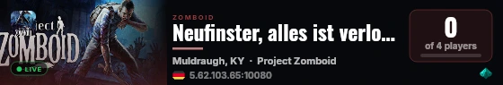 Neufinster, alles ist verloren live status badge