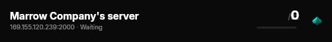 Marrow Company's server live status badge
