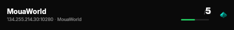MouaWorld live status badge