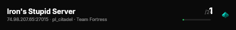 Iron's Stupid Server live status badge