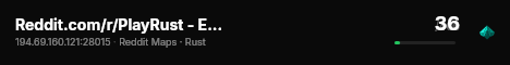 Reddit.com/r/PlayRust - EU Monthly live status badge