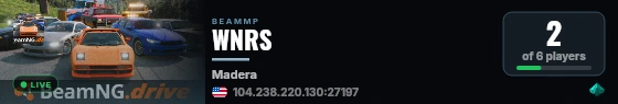 WNRS live status badge
