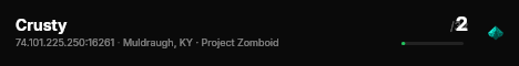 Crusty live status badge