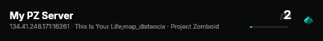 My PZ Server live status badge