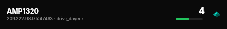 AMP1320 live status badge