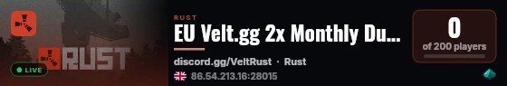 EU Velt.gg 2x Monthly Duo/Trio/Quad|50% Upkeep|No BP Wipes|x2 live status badge