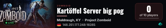 Kartöffel Server big pog live status badge