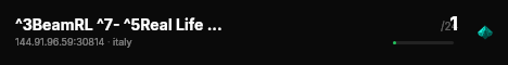 ^3BeamRL ^7- ^5Real Life ^7| ^aCurrently in testing phase (discord.gg/soon) live status badge