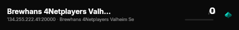 Brewhans 4Netplayers Valheim Server live status badge