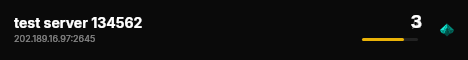 test server 134562 live status badge