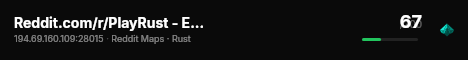 Reddit.com/r/PlayRust - EU Biweekly live status badge