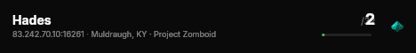 Hades live status badge