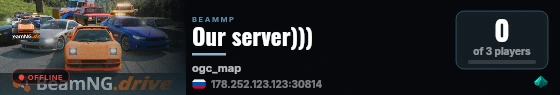Our server))) live status badge
