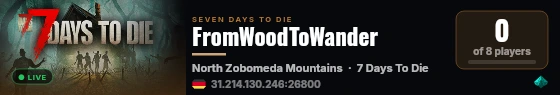 FromWoodToWander live status badge