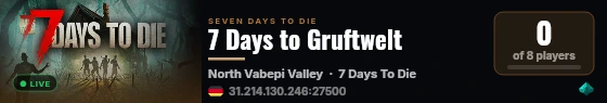 7 Days to Gruftwelt live status badge