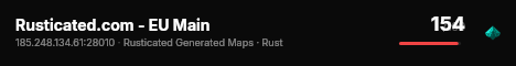 Rusticated.com - EU Main live status badge