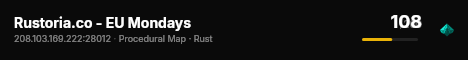 Rustoria.co - EU Mondays live status badge