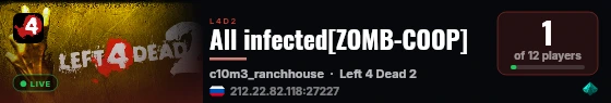 All infected[ZOMB-COOP] live status badge