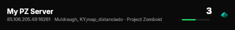 My PZ Server live status badge