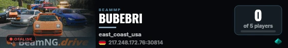 BUBEBRI live status badge