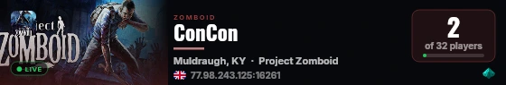 ConCon live status badge