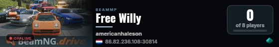 Free Willy live status badge
